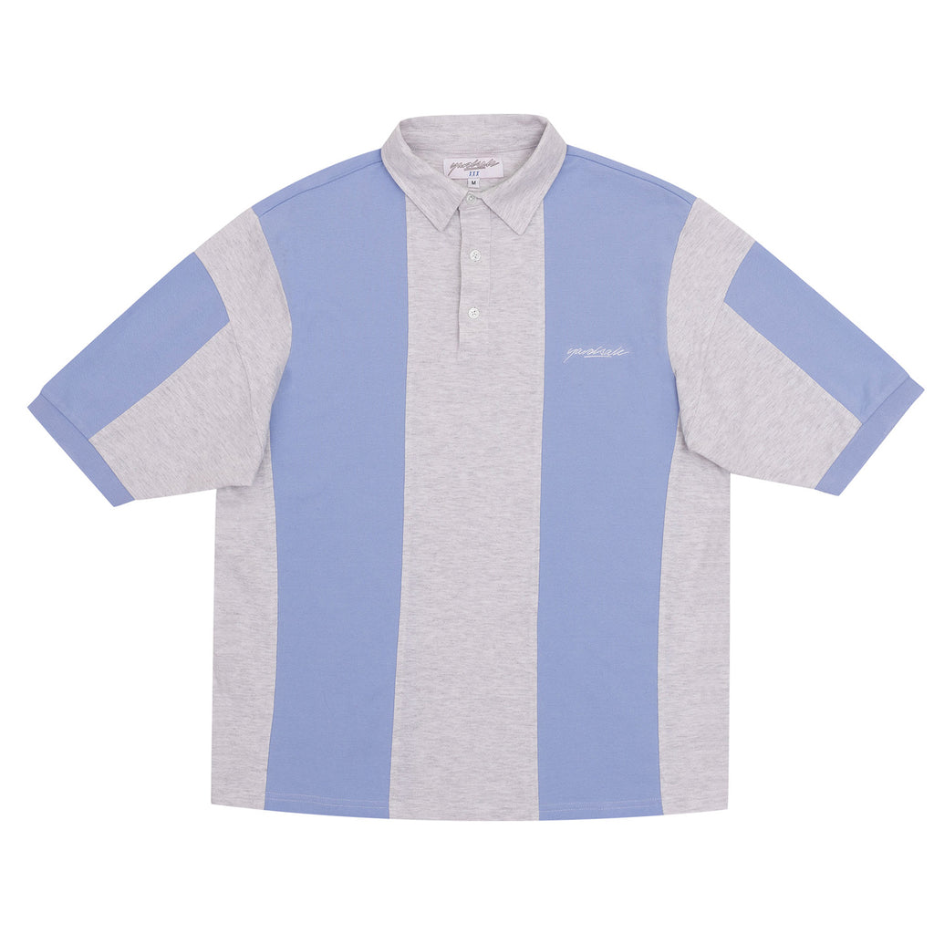 Yardsale Maradona Polo Shirt - Baby Blue / Ash