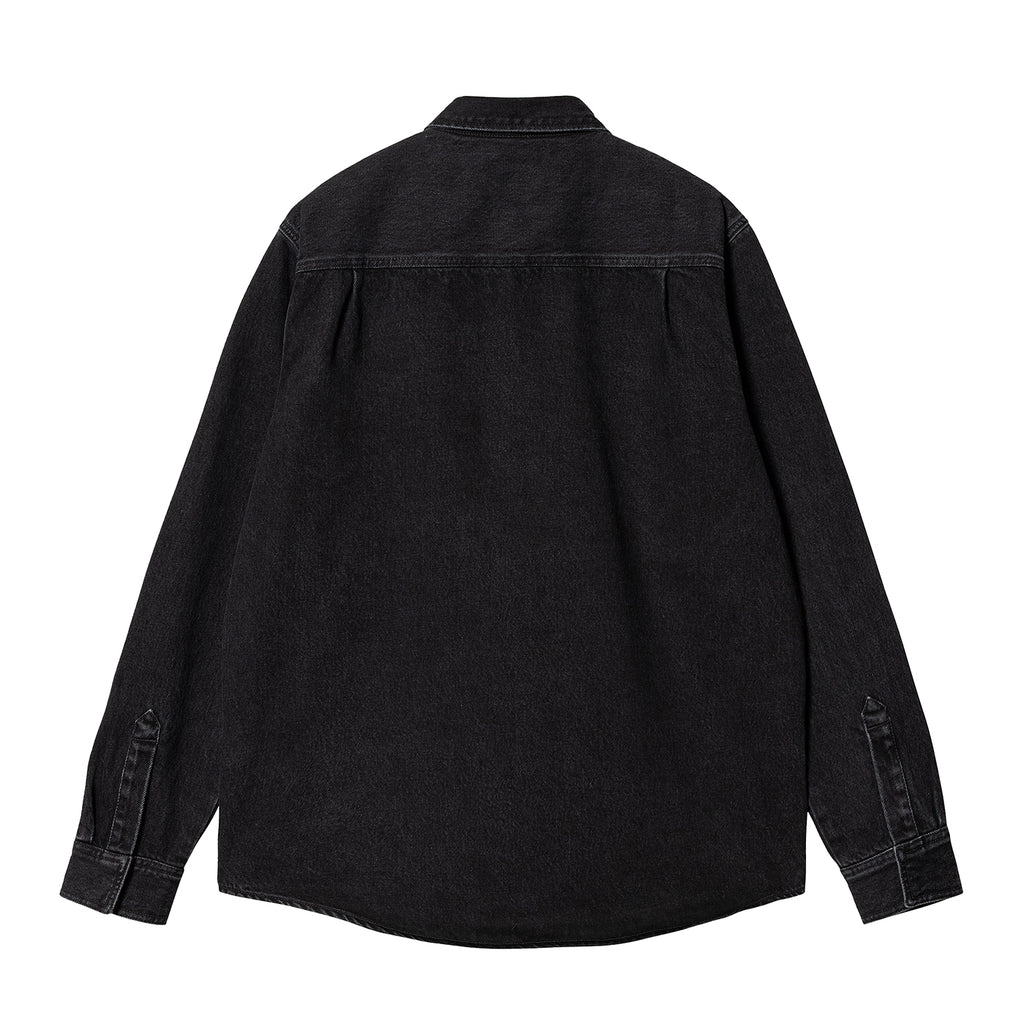 Carhartt Monterey Shirt Jac - Black Stone Washed - back