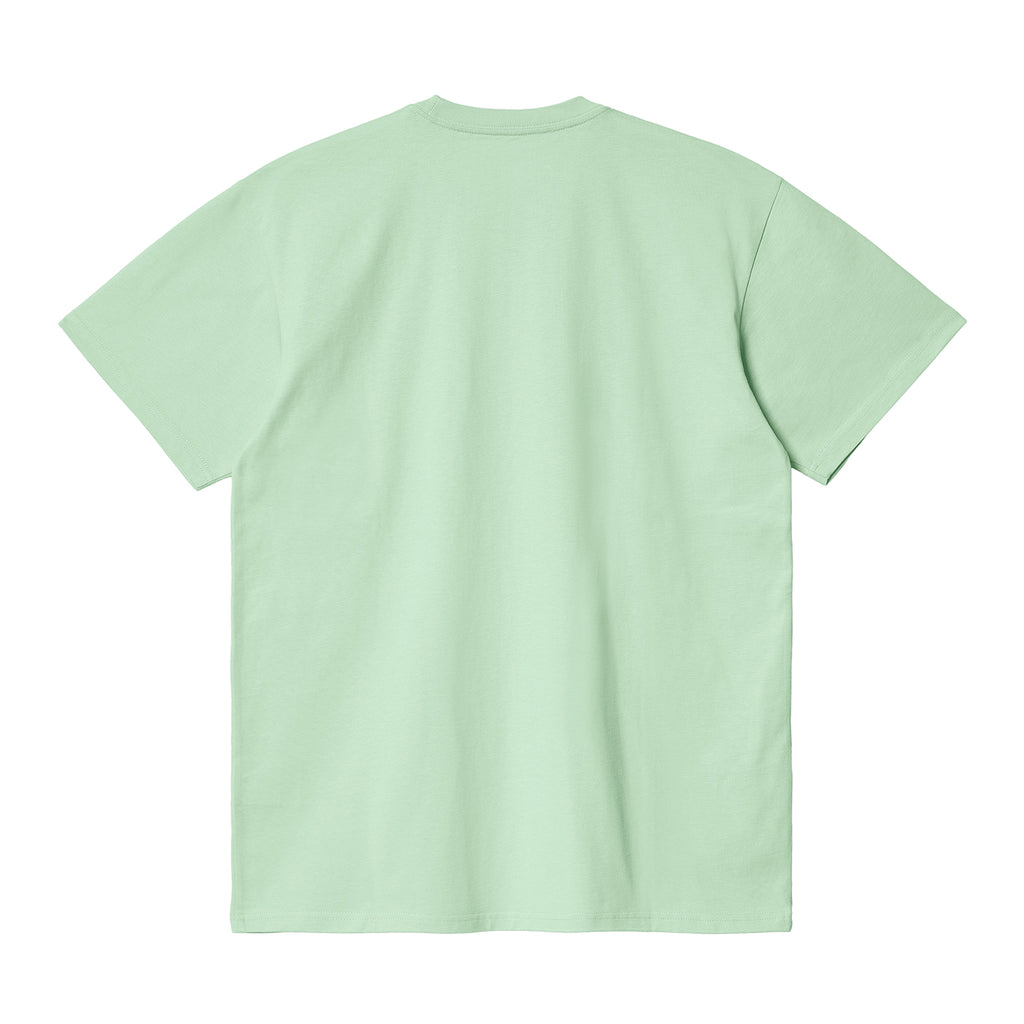 Carhartt WIP Chase T Shirt - Pale Spearmint / Gold - back