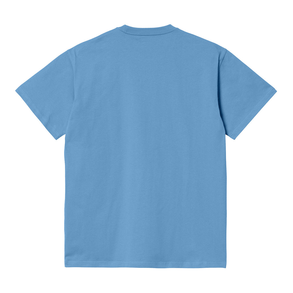 Carhartt WIP Chase T Shirt - Piscine / Gold - back