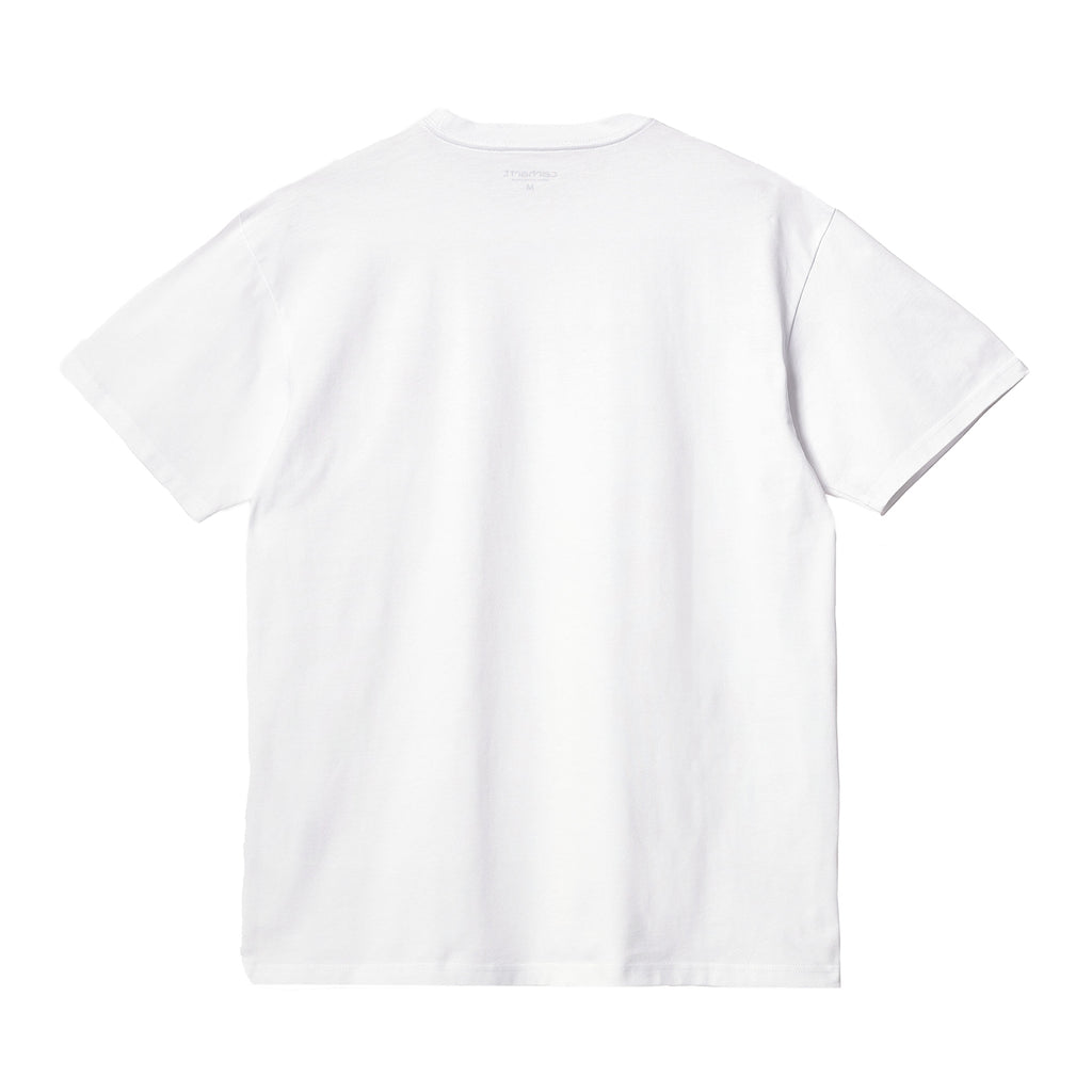 Carhartt WIP Chase T Shirt - White / Gold - back