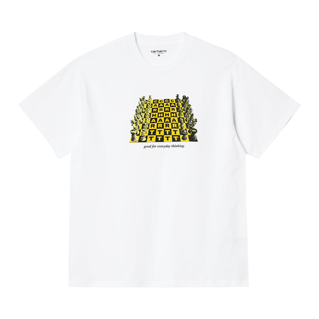 Carhartt WIP Chessboard T Shirt - White - front