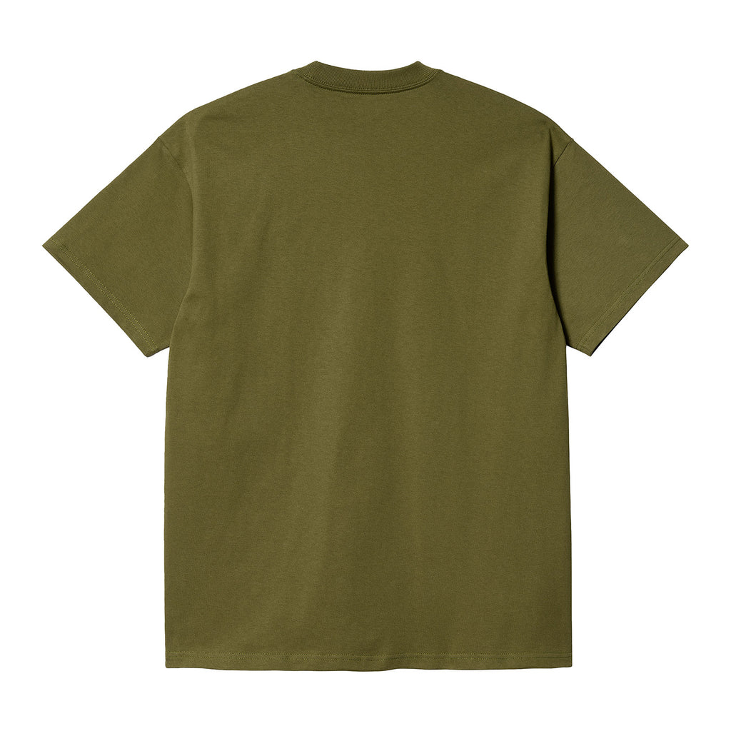 Carhartt WIP Fuse Script T Shirt - Kiwi / Citron - back