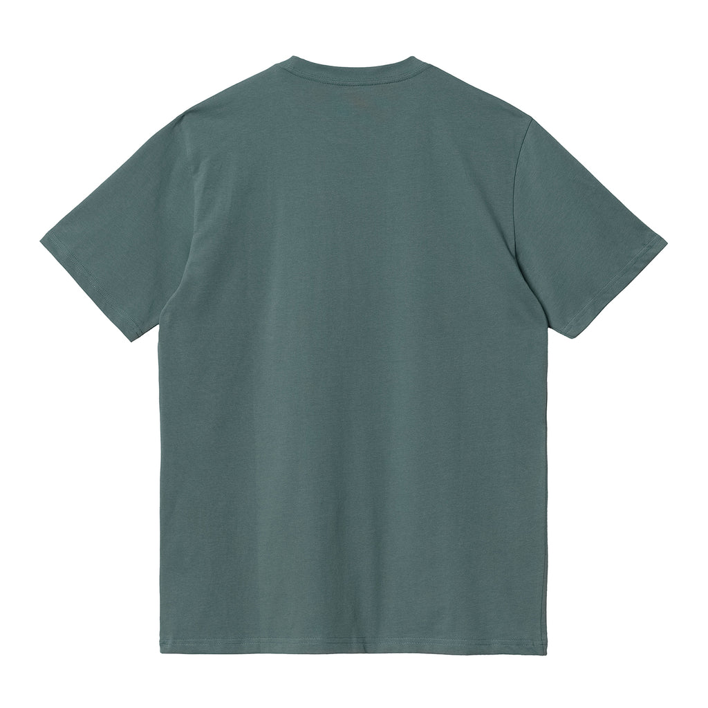 Carhartt WIP Pocket T Shirt in Eucalyptus - Back