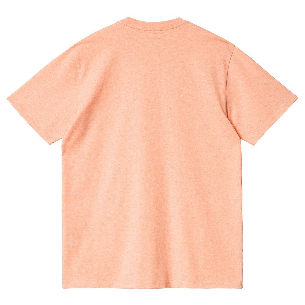 Carhartt WIP Pocket T Shirt - Grapefruit Heather - back