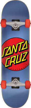 Santa Cruz Classic Dot Complete Skateboard Blue - 8"