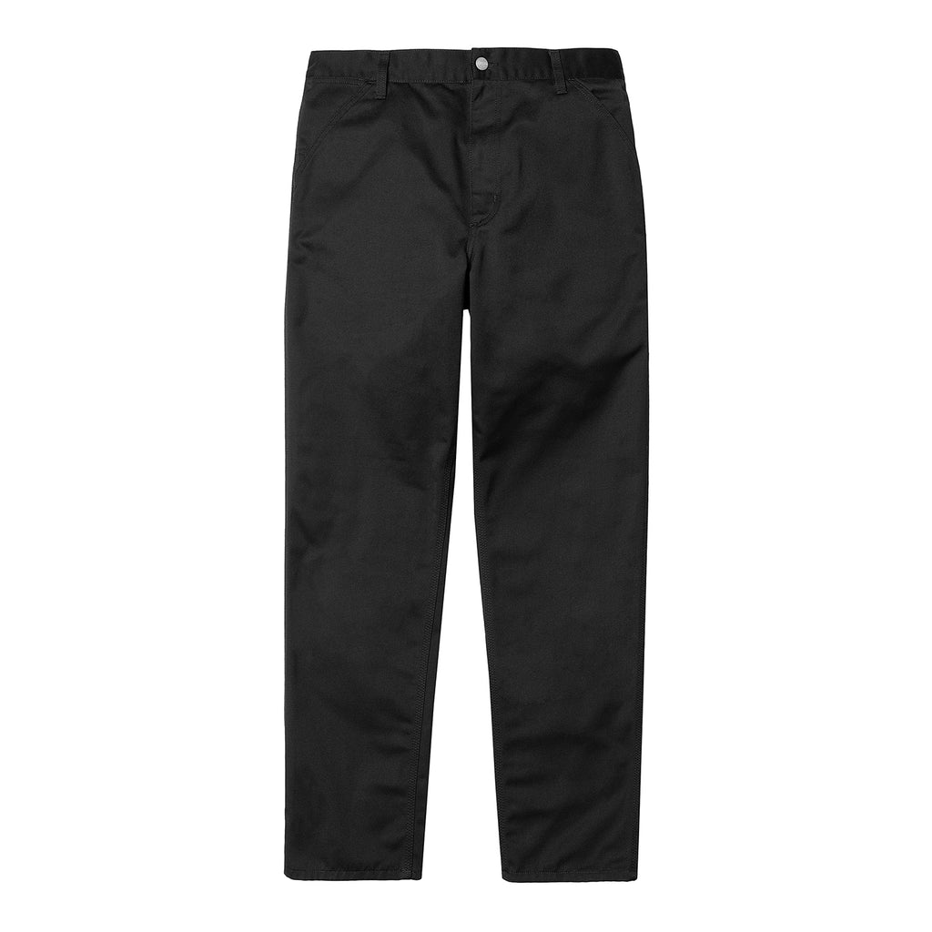 Carhartt WIP Simple Pant in Black Rinsed - Front