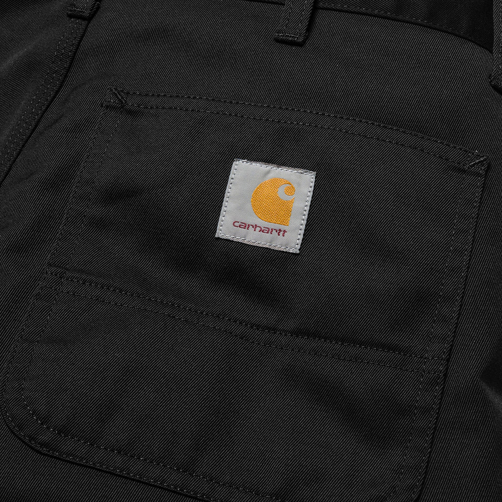 Carhartt WIP Simple Pant in Black Rinsed - Label