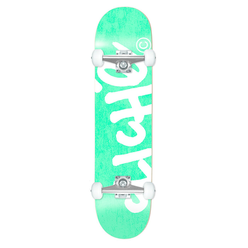 Cliche Skateboards Handwritten Youth Teal / White Complete Skateboard - 7.375" - main