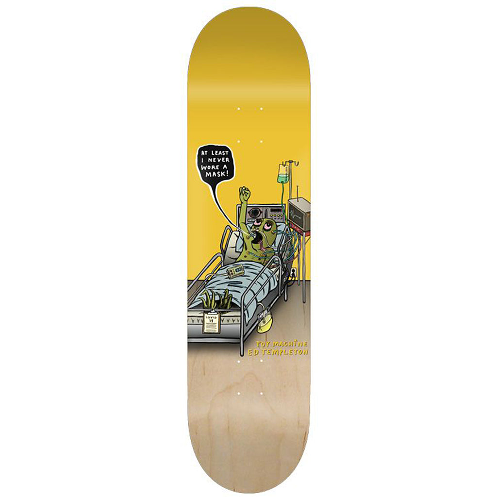 Toy Machine Templeton Mask Skateboard Deck in 8.5"